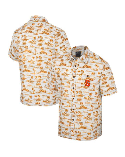 Colosseum Syracuse Orange Spontaneous is Romantic Camp Button-Up Shirt