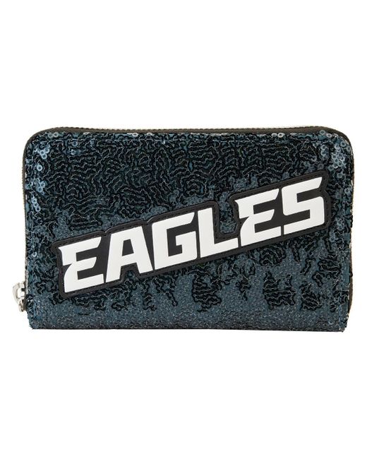 Loungefly Philadelphia Eagles Sequin Zip-Around Wallet