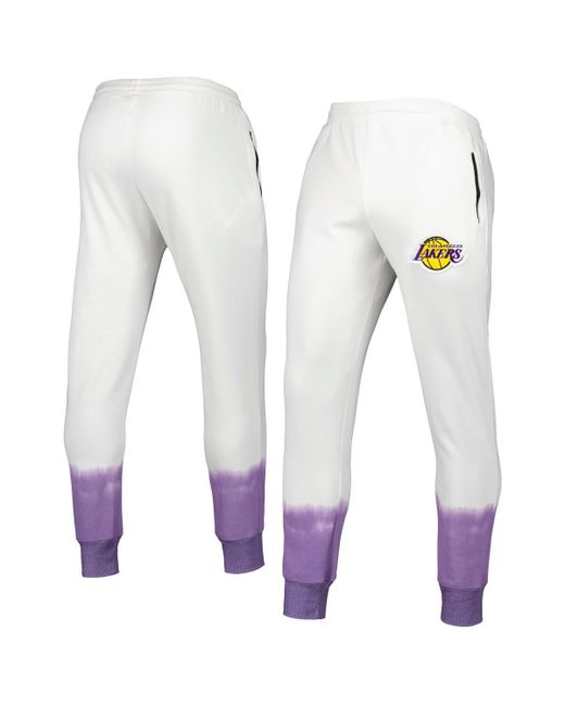 Fisll Los Angeles Lakers Double Dribble Tie-Dye Fleece Jogger Pants