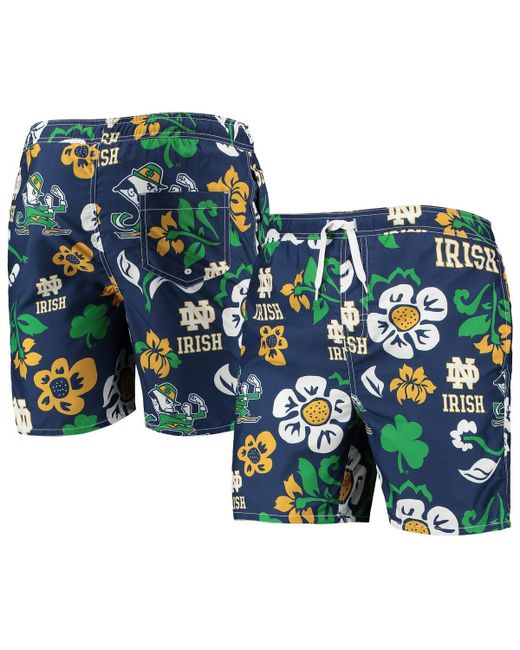 Wes & Willy Notre Fighting Irish Floral Volley Swim Trunks