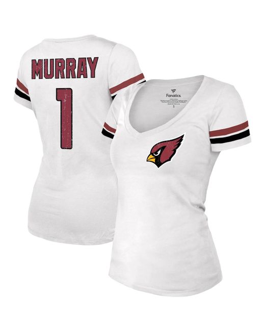 Fanatics Kyler Murray Distressed Arizona Cardinals Fashion Player Name and Number V-Neck T-shirt