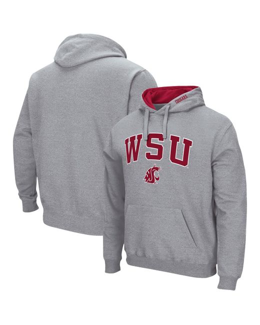 Colosseum Washington State Cougars Arch and Logo 3.0 Pullover Hoodie