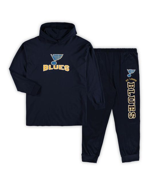 Concepts Sport St. Louis Blues Big and Tall Pullover Hoodie Joggers Sleep Set