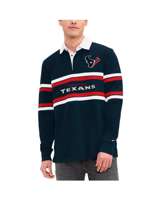 Tommy Hilfiger Houston Texans Cory Varsity Rugby Long Sleeve T-shirt