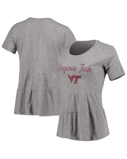 Boxercraft Virginia Tech Hokies Willow Ruffle-Bottom T-shirt