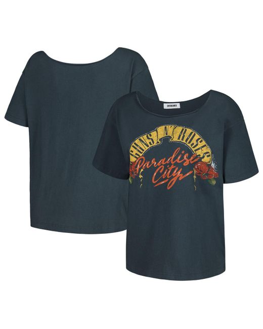 Daydreamer Guns n Roses Off-Shoulder Graphic T-shirt