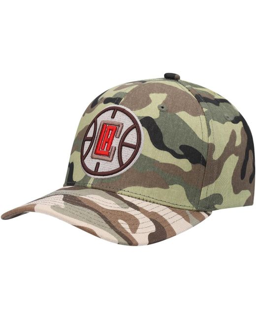 Mitchell & Ness La Clippers Woodland Desert Snapback Hat