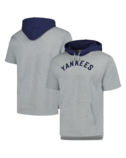 Mitchell & Ness New York Yankees Postgame Short Sleeve Pullover Hoodie