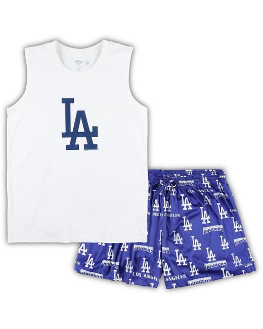 Concepts Sport Royal Los Angeles Dodgers Plus Tank Top and Shorts Sleep Set