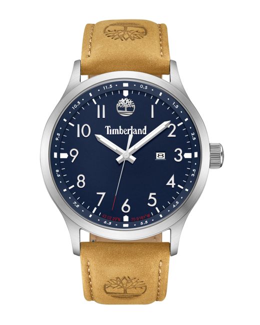Timberland Quartz Trumbull Genuine Leather Watch 45mm
