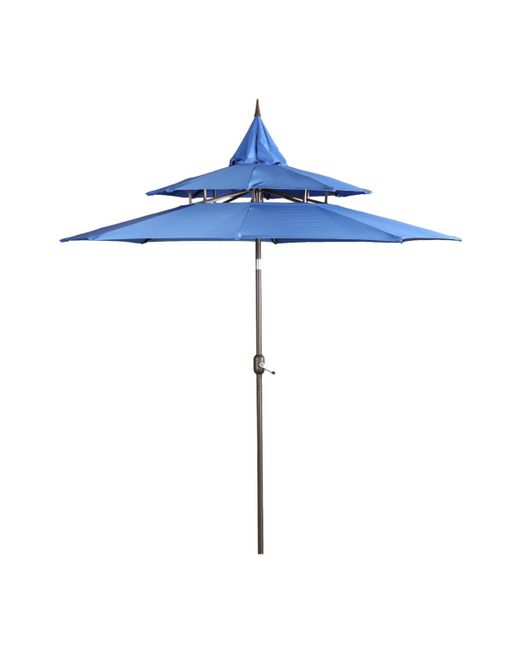 Aoodor 9FT Patio Umbrella Outdoor Table 3 Tiers with 8 ribs