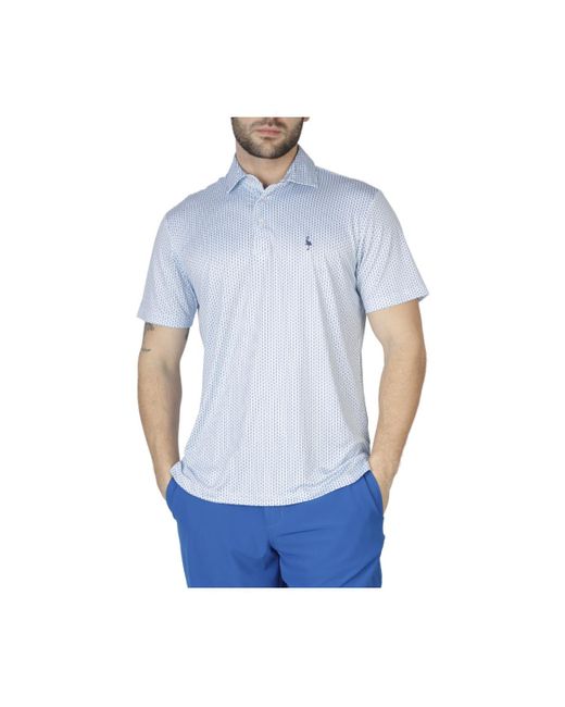 TailorByrd Geo Dashes Performance Polo Shirt