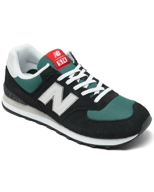 New Balance 574 Casual Sneakers from Finish Line Teal Gray