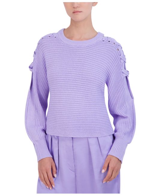 Bcbg New York Lace-Up Shoulder Sweater