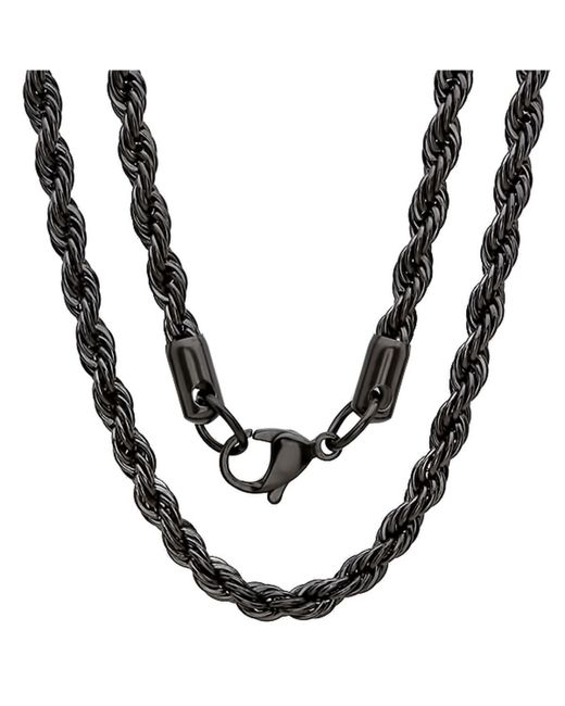 SteelTime Ip Plated Rope Chain 24 Necklace