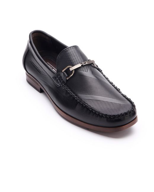 Aston Marc Perforated Buckle Loafers