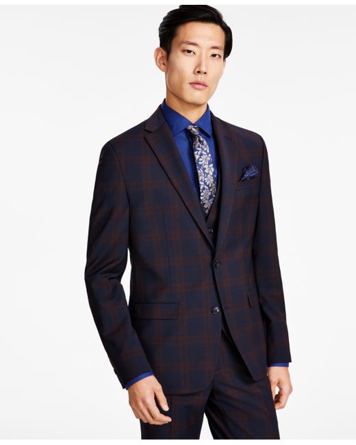 Bar III Slim-Fit Suit Jackets Created for blue