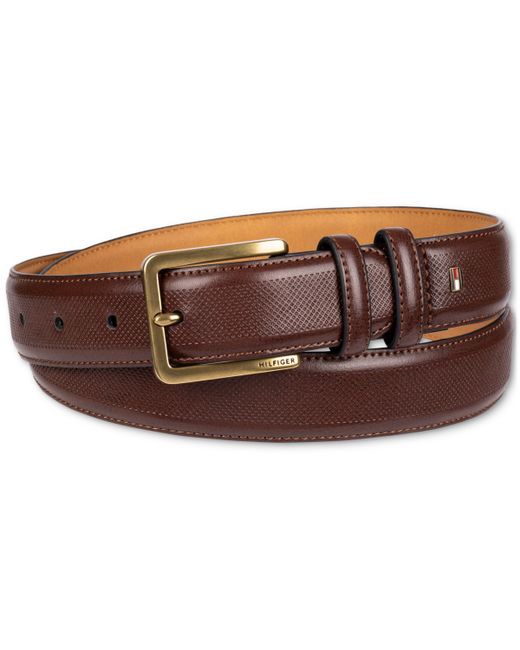 Tommy Hilfiger Double-Loop Feather-Edge Belt