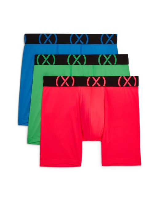 2(X)Ist Micro Sport 6 Performance Ready Boxer Brief Pack of 3 Diva Pink Electric Green