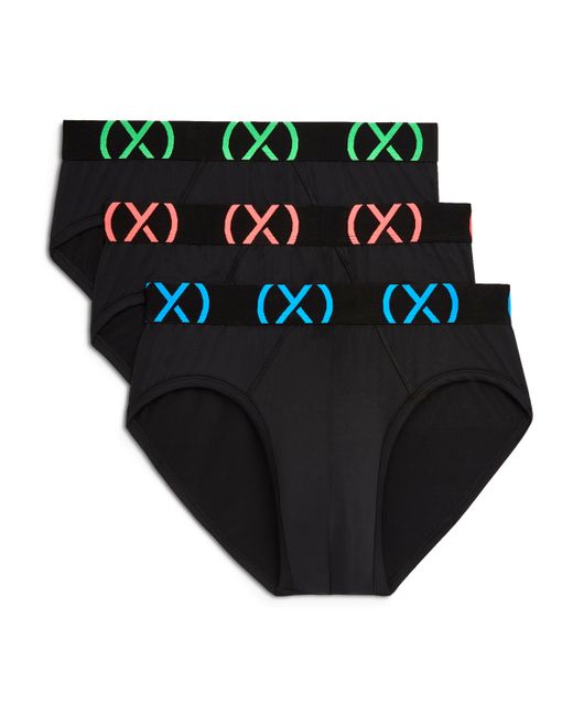 2(X)Ist Micro Sport No Show Performance Ready Brief Pack of 3 Electric Blue Diva Pink El