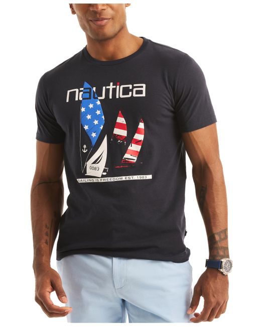 Nautica Short Sleeve Americana Graphic T-Shirt