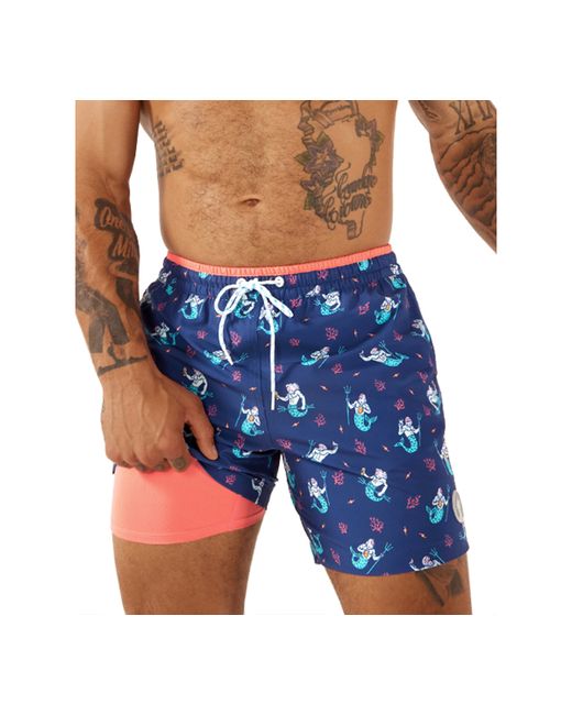 Chubbies The Triton Of Seas Quick-Dry 5-1/2 Swim Trunks with Boxer Brief Liner