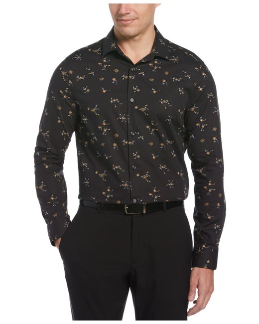 Perry Ellis Ditsy-Floral Print Button Shirt