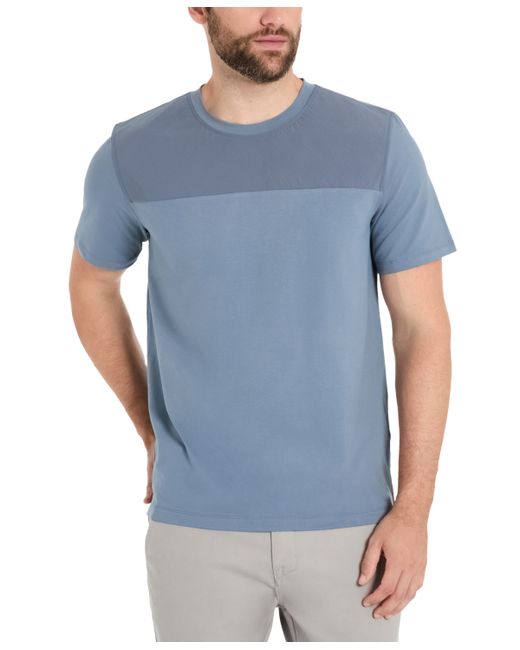 Kenneth Cole Colorblocked Stretch Crewneck T-Shirt