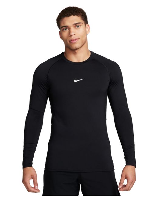 Nike Pro Slim-Fit Dri-fit Long-Sleeve T-Shirt white