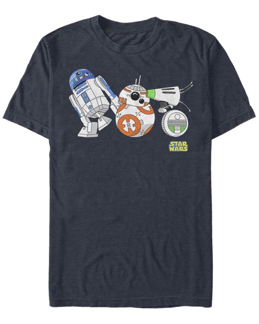 Fifth Sun Star Wars The Rise of Skywalker Droid Party Short Sleeve T-shirt