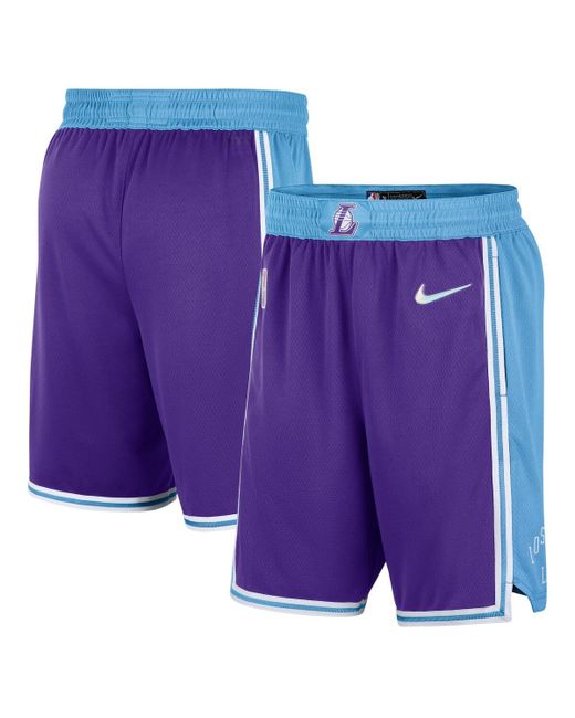 Nike Blue Los Angeles Lakers 2021/22 City Edition Swingman Shorts