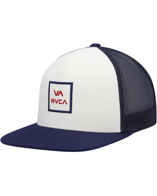 Rvca Navy All the Way Trucker Snapback Hat