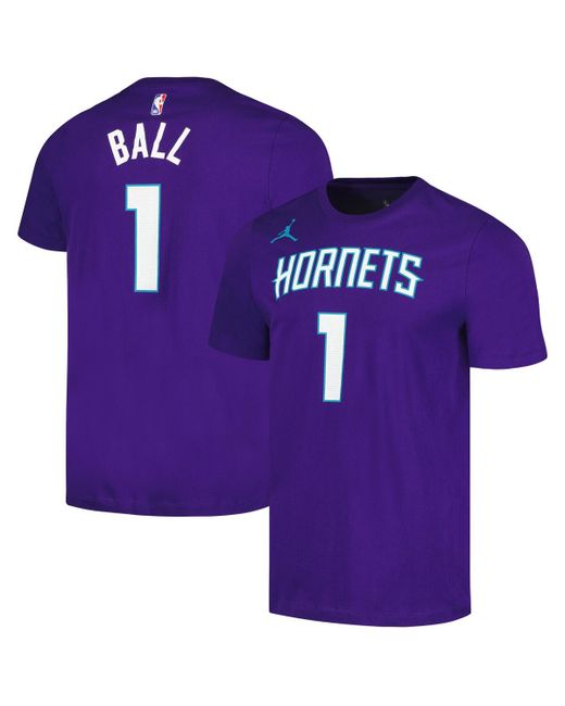 Jordan LaMelo Ball Charlotte Hornets 2022/23 Statement Edition Name and Number T-shirt