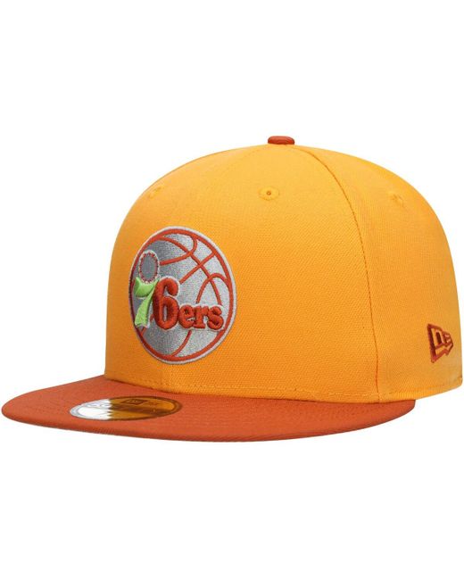 New Era Rust Philadelphia 76ers 59FIFTY Fitted Hat