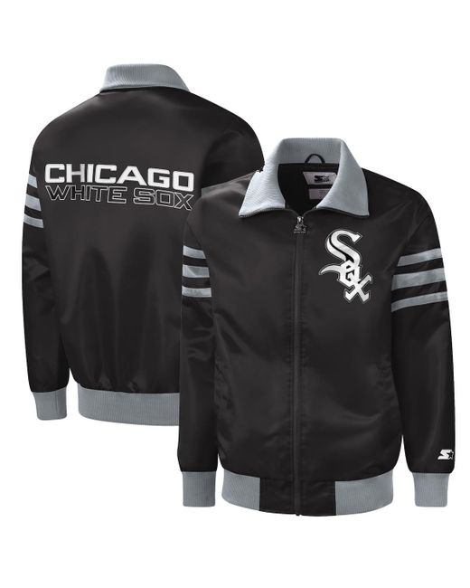 Starter Chicago White Sox The Captain Ii Full-Zip Varsity Jacket