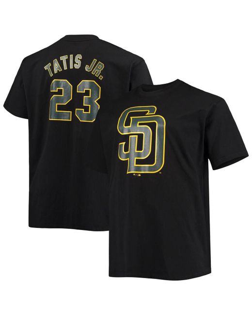Fanatics Fernando Tatis Jr. San Diego Padres Big and Tall Wordmark Name Number T-shirt