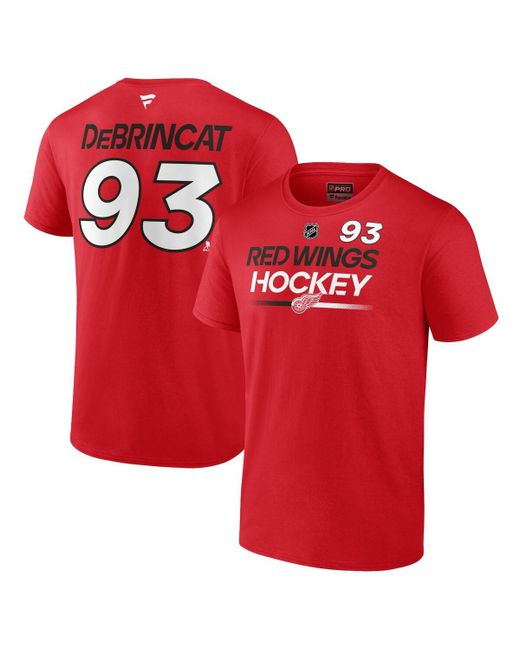 Fanatics Alex DeBrincat Detroit Wings Authentic Pro Prime Name and Number T-shirt