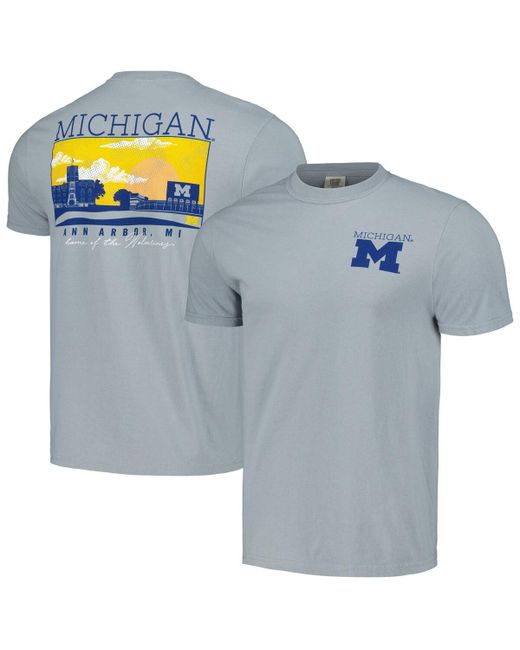 Image One Michigan Wolverines Campus Scene Comfort Colors T-shirt