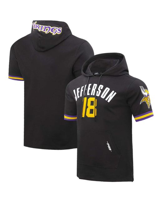 Pro Standard Justin Jefferson Minnesota Vikings Player Name and Number Hoodie T-shirt
