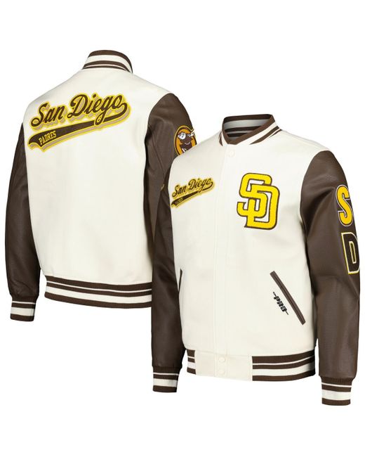 Pro Standard San Diego Padres Script Tail Wool Full-Zip Varity Jacket