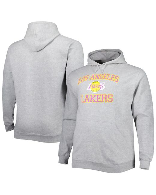 Profile Los Angeles Lakers Big and Tall Heart Soul Pullover Hoodie