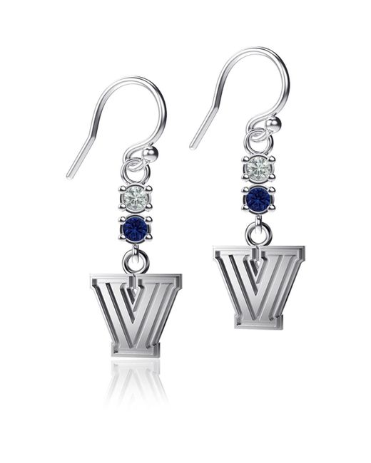 Dayna Designs Villanova Wildcats Dangle Crystal Earrings