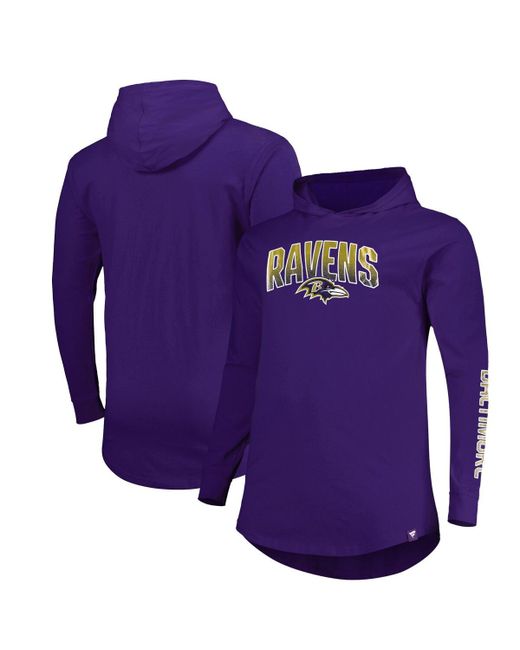 Fanatics Baltimore Ravens Big and Tall Front Runner Pullover Hoodie