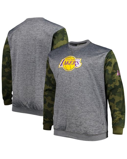 Fanatics Los Angeles Lakers Big and Tall Camo Stitched Sweatshirt