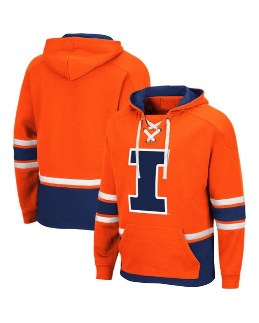 Colosseum Illinois Fighting Illini Lace Up 3.0 Pullover Hoodie