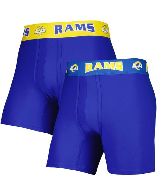 Concepts Sport Gold Los Angeles Rams 2-Pack Boxer Briefs Set