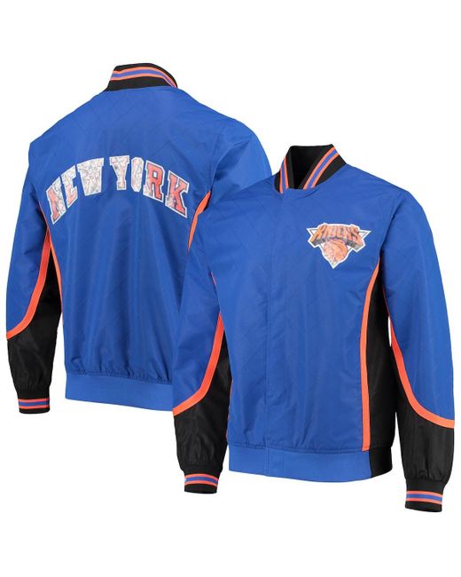 Mitchell & Ness New York Knicks Hardwood Classics 75th Anniversary Authentic Warmup Full-Snap Jacket