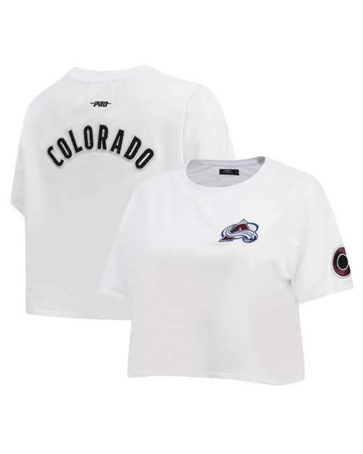 Pro Standard Colorado Avalanche Classic Boxy Cropped T-shirt