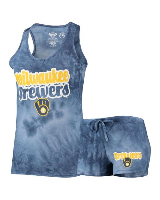 Concepts Sport Milwaukee Brewers Billboard Racerback Tank Top and Shorts Set