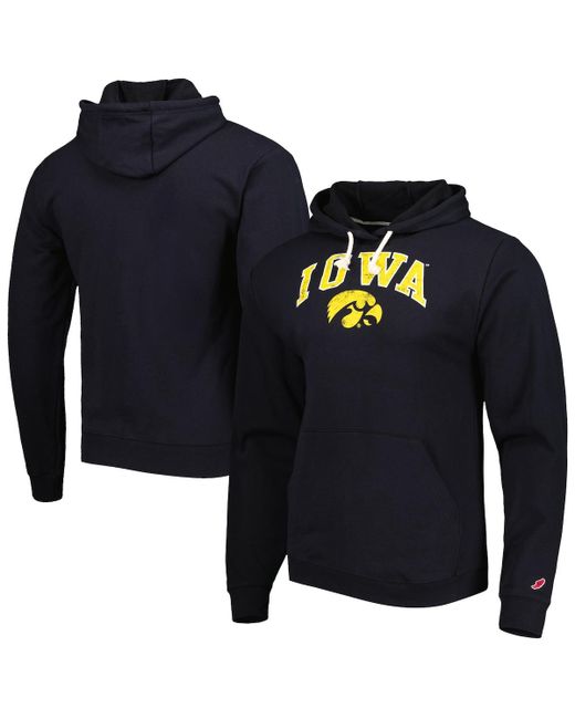 League Collegiate Wear Iowa Hawkeyes Arch Essential Fleece Pullover Hoodie
